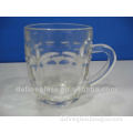 300ml transparent water drinking cup with holder beer cup china wholesale